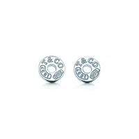 Tiffany & Co. Luxusní stříbrné kruhové náušnice 19710424 + originální balení