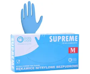 Nitrilové rukavice All4Pro Supreme - 100 ks, modré, velikost M