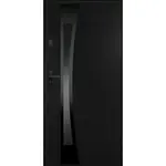 Vchodové dveře Asteria 90 P tmavý antracit černá inox/grafitová