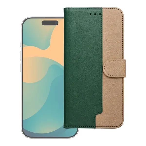 Flipové pouzdro Split Book case pro Xiaomi Redmi Note 15 Pro 4G, green gold
