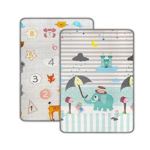 Milly Mally Pěnový koberec 180x120 cm Kinder Digits and Elephant