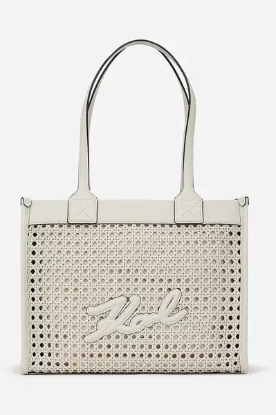 Kabelka Karl Lagerfeld bílá barva, A2W30052