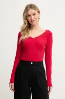 Tričko s dlouhým rukávem Morgan TOUNG červená barva, TOUNG