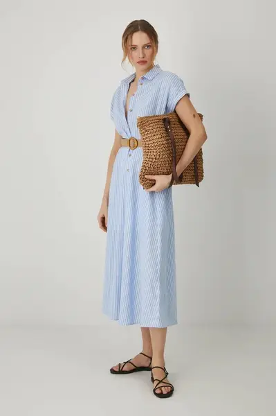 Lněné šaty Medicine