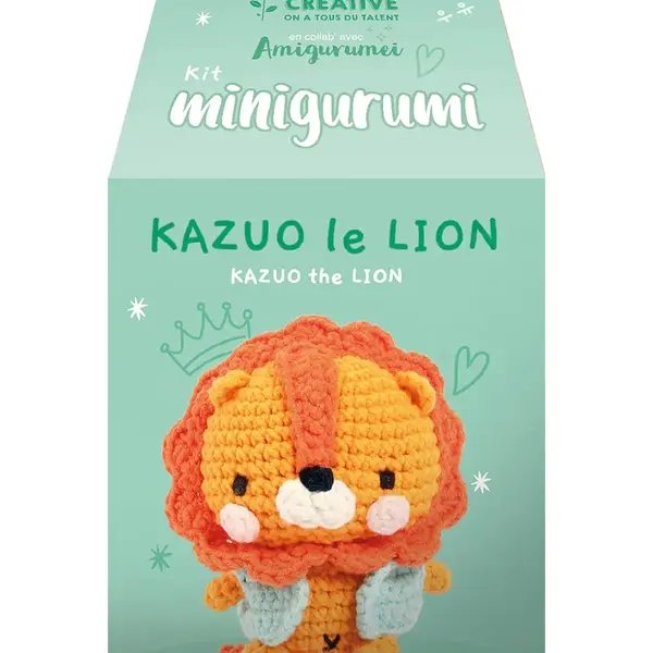 Háčkovací souprava Graine Creative Kit Minigurami Lion Kazuo více barev, 0