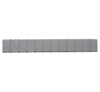 Ferdus Samolepící závaží nízké 12x2,5g, pásek 30g, Fe, šedý lak - 1 kus Počet kusů: 1