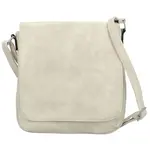 Stylová dámská koženková crossbody kabelka Haidi, krémová
