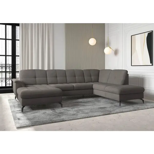 Sit & More SEDACÍ SOUPRAVA, textil, barvy grafitu