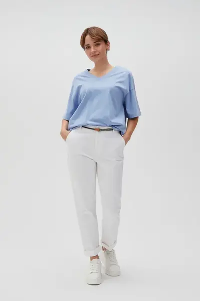 Marisse Women's Trousers L-Sp-4600 Off White