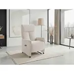 Sit & More RELAXAČNÍ KŘESLO, textil, krémová