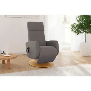 Sit & More RELAXAČNÍ KŘESLO, textil, jílová barva