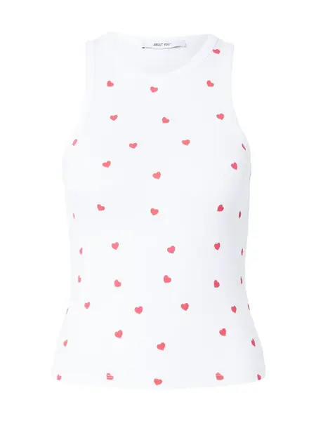 ABOUT YOU Top  červená / biela