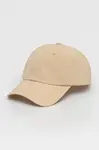 Kšiltovka HUGO béžová barva, s aplikací, 50539537