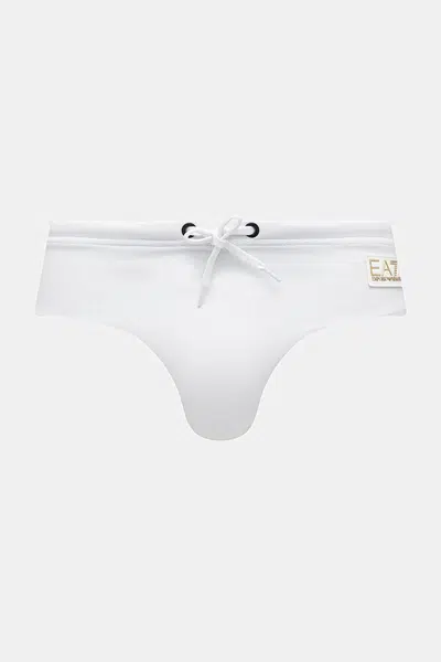 Plavky EA7 Emporio Armani bílá barva, AF13240.7M000529