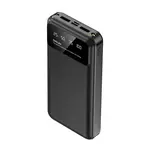 Powerbanka 20000mAh, 2x USB, s LED světlem, černá