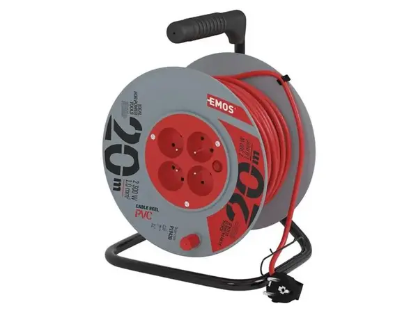 Prodlužovací kabel na bubnu - 4 zásuvky 20m EMOS P19420