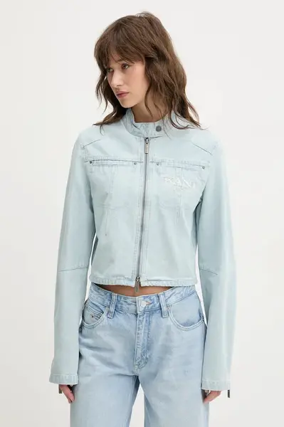 Džínová bunda Karl Kani modrá barva, přechodná, 61770002