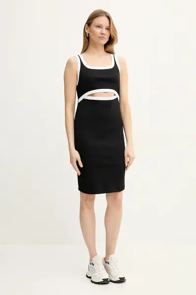 Šaty Liu Jo černá barva, mini, přiléhavé, VA5180.J4822