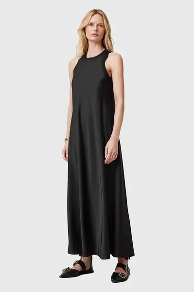 Šaty AllSaints AIDA černá barva, maxi, W082DC