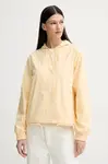 Bunda Rains String W Jacket W3 žlutá barva, přechodná, oversize, 18040