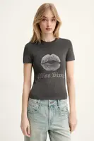 Tričko s příměsí hedvábí Miss Sixty