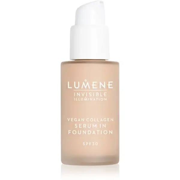 Lumene Invisible Illumination Vegan Collagen Serum in Foundation lehký make-up s vyživujícím účinkem SPF 30 1.5 30 ml