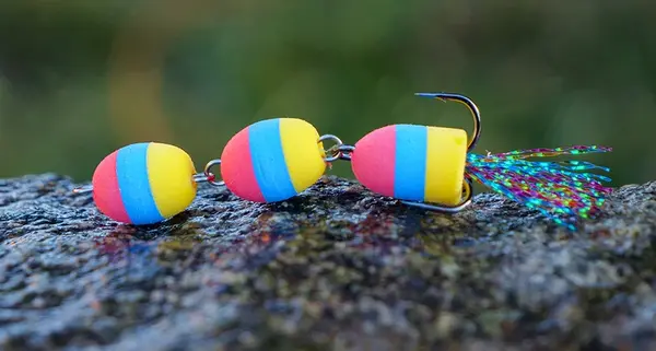 Redbass mandula red/blue/yellow - l 75 mm 3,3 g