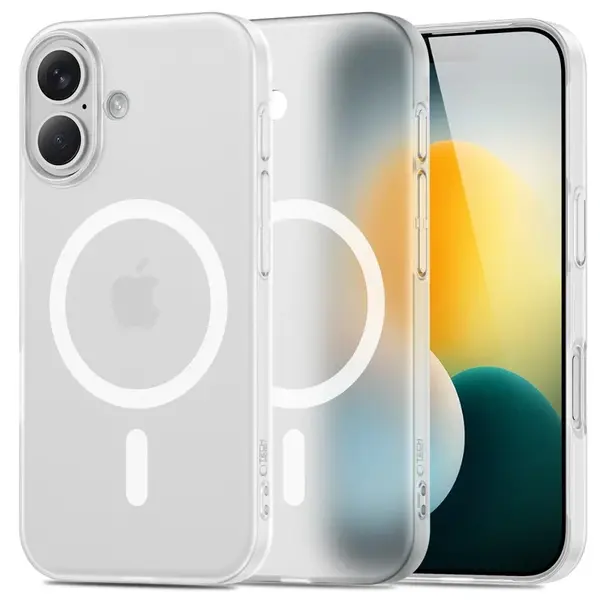 Tech-Protect MagSlim MagSafe, iPhone 17, bílý matný
