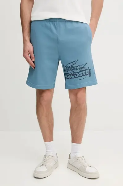 Kraťasy Lacoste pánské, modrá barva, GH0286