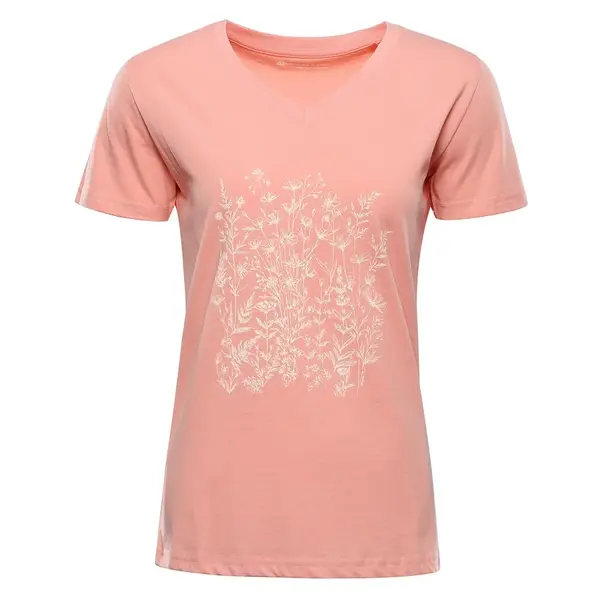 Dámské bavlněné triko alpine pro dorena růžová m