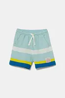 Dětské bavlněné šortky United Colors of Benetton modrá barva, nastavitelný pas, 3FZMG901U