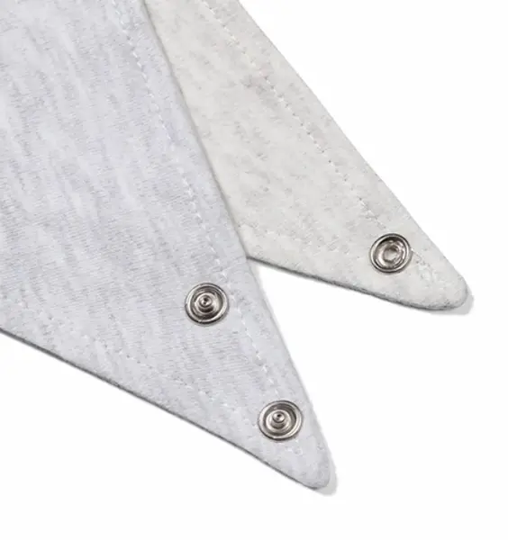 Babyono Dětský bryndáček/šátek 2D sada Listy, růžová/bílá