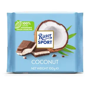 RITTER SPORT Kokosová čokoláda 100 g