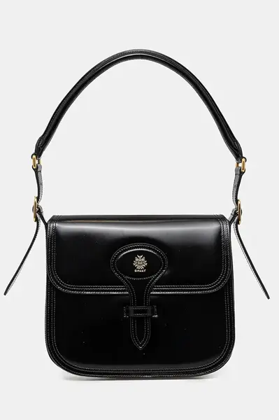 Kožená kabelka Bally černá barva, WAC03Y