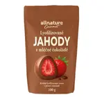 Allnature Mrazem sušené jahody v mléčné čokoládě 100 g