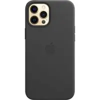 Apple kožený kryt MHKM3ZE/A vč. Magsafe pro Apple iPhone 12 Pro Max, black