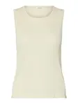 SELECTED Vyšívaný top  krémová