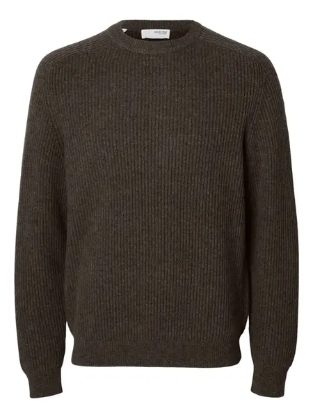 SELECTED Sveter  tmavomodrá