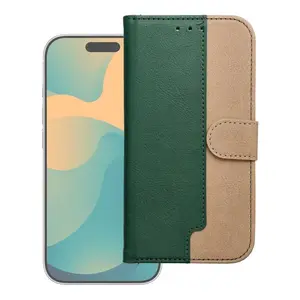 Flipové pouzdro Split Book case pro Apple iPhone 17, green gold