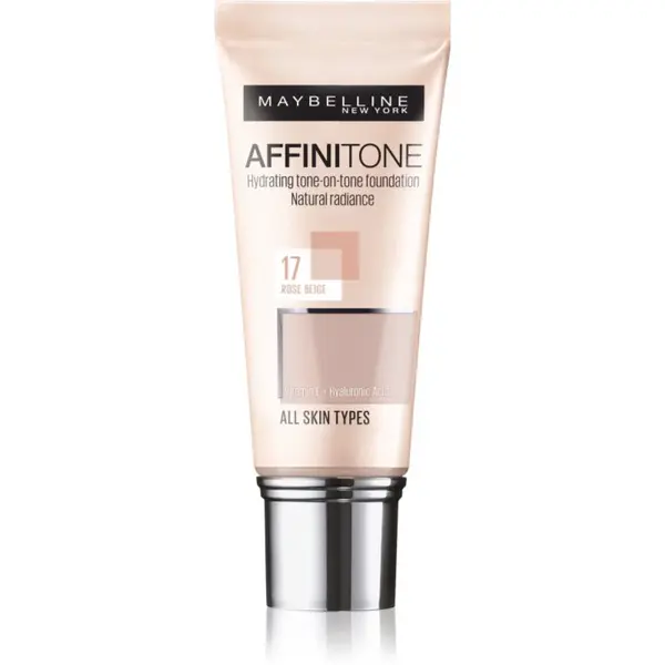 MAYBELLINE NEW YORK Affinitone hydratačný make-up odtieň 17 Rose Beige 30 ml