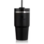 Stanley Quencher H2.O FlowState™ Tumbler tumbler z nehrdzavejúcej ocele s rúrkou malý Black 2.0 600 ml