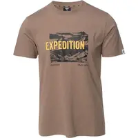 Hi-Tec REMAN Pánske bavlnené tričko, hnedá, veľkosť
