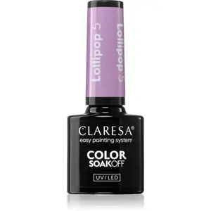 Claresa SoakOff UV/LED Color Lollipop gelový lak na nehty odstín 5 g
