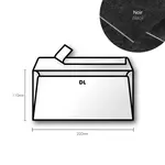 Papírová obálka Pollen DL 110x220mm – Black