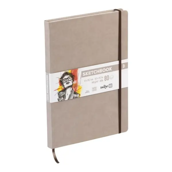 Sketchbook Darwi A4 Taupe