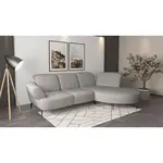Sit & More ROHOVÁ SEDAČKA, textil, světle šedá