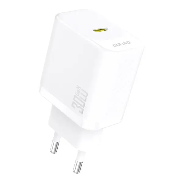 Dudao A27PCEU nabíječka USB-C + kabel USB-C - USB-C, PD 30W GaN, bílá