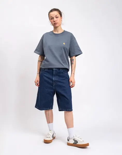 Carhartt WIP W' Brandon Short Blue stone washed XS