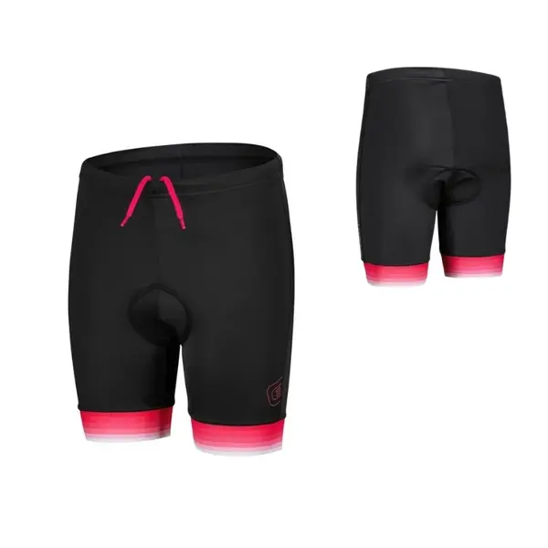 Dětské cyklo kalhoty Etape Junior 2.0 černá/růžová 152/158