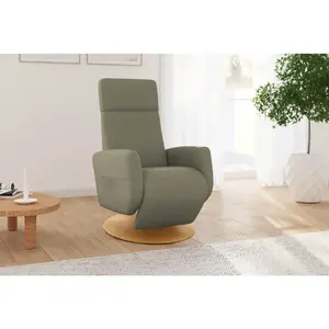 Sit & More RELAXAČNÍ KŘESLO, textil, olivově zelená